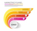 infographic template for business. funnel and roadmap Royalty Free Stock Photo