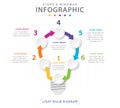Infographic 6 Steps Modern Mindmap diagram with circles, presentation  infographic Royalty Free Stock Photo