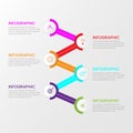 Infographic template design 6 step