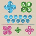 infographic template design. Vector illustration decorative design Royalty Free Stock Photo