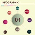 infographic template design. Vector illustration decorative design Royalty Free Stock Photo