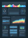 Infographic Template Featuring Editable Placeholders for Data Visualization and Custom Statistics Royalty Free Stock Photo