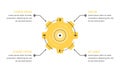 Infographic Template with Gear Royalty Free Stock Photo