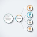 Infographic template with 4 options