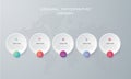 Infographic template with 4 options, workflow, process chart,Timeline infographics design vector and marketing icons can be used f