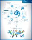 Infographic template for statistic data visualizat