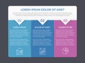 Infographic Template with 3 Steps