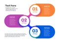Infographic template vector timeline 3 option Royalty Free Stock Photo