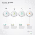 Infographic Templates for Business Vector Illustration, banner, silde, presentation, chart, timeline, diagram vector Royalty Free Stock Photo