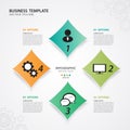 Infographic Templates for Business Vector Illustration, banner, timeline, chart, graph vector Royalty Free Stock Photo