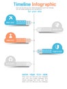 Infographic timeline elements chart and graphic Royalty Free Stock Photo