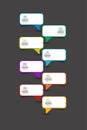 Infographic timeline report, template, chart, scheme Royalty Free Stock Photo