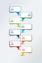 Infographic timeline report, template, chart, scheme. Royalty Free Stock Photo