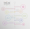 Infographic timeline report template Royalty Free Stock Photo