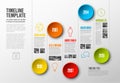 Infographic Timeline Template Royalty Free Stock Photo