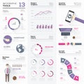 Infographic tools collection and vector graphic elements
