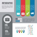Infographic various diagrams