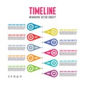 Infographic Vector Concept in Flat Design Style - Timeline Template