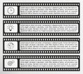 Infographic vector filmstrip Royalty Free Stock Photo