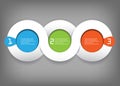 Infographic vector round design Royalty Free Stock Photo