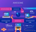 Infographic visualization of laptop usability