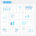 Infographic visualization UI elements kit Royalty Free Stock Photo