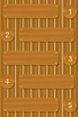 Infographic wooden boards - cdr format