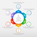 Infographic for Yoga Poses Meditation and Yoga Royalty Free Stock Photo