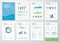 Infographics brochure elements for business data visualization Royalty Free Stock Photo