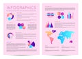 Infographics brochure with various diagrams