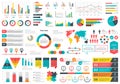 Infographics charts. Financial analysis data graphs and diagram, marketing statistic workflow modern business