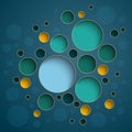 Infographics colorful circles scheme design Royalty Free Stock Photo