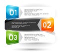 Infographics design with numbered elements Royalty Free Stock Photo