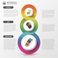 Infographics design template. Modern business concept. Vector illustration Royalty Free Stock Photo
