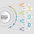Infographics with Digital Service theme icons, 10 steps. Such as comparison, accounting, progress chart, digital key and