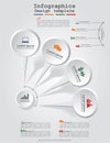 Infographics element web design layout. Vector Royalty Free Stock Photo