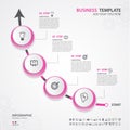 Infographics elements diagram with 4 steps, options, Vector illustration, circle icon, presentation, advertisment