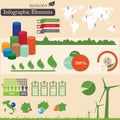 Infographics elements. Ecology Royalty Free Stock Photo