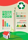 Infographics Elements ecology Royalty Free Stock Photo