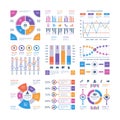 Infographics elements. Flow infograph, process chart timeline, step diagram organization graphic. Presentation