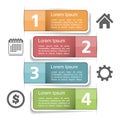 Infographics Elements with Numbers Royalty Free Stock Photo