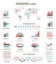Infographics elements for websites, brochures and templates Royalty Free Stock Photo