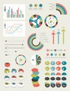 Infographics flat elements.