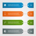 Infographics with icons Royalty Free Stock Photo