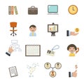 Infographics icons set Royalty Free Stock Photo