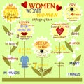 Infographics and interesting facts about women
