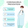 Infographics measures to prevent Coronavirus