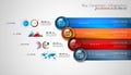 Infographics modern template to classify data and information