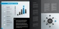 Infographics page layout. Royalty Free Stock Photo