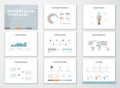 Infographics presentation templates and business brochures Royalty Free Stock Photo